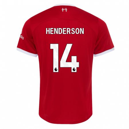 Kandiny Lapset Henderson #14 Punainen Kotipaita 2023/24 Lyhythihainen Paita T-Paita