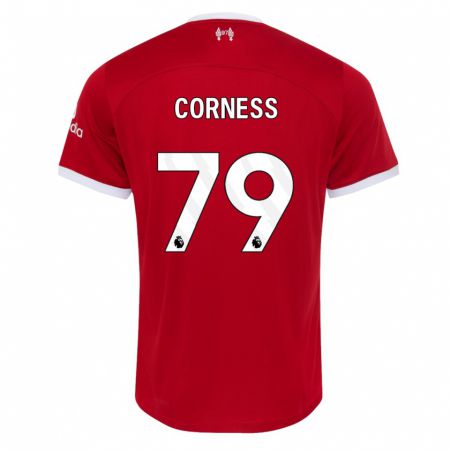 Kandiny Lapset Dominic Corness #79 Punainen Kotipaita 2023/24 Lyhythihainen Paita T-Paita