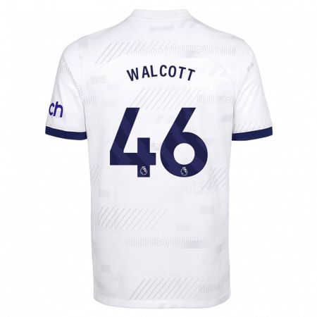 Kandiny Lapset Malachi Fagan Walcott #46 Valkoinen Kotipaita 2023/24 Lyhythihainen Paita T-Paita