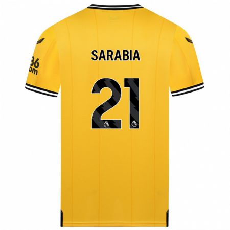 Kandiny Lapset Pablo Sarabia #21 Keltainen Kotipaita 2023/24 Lyhythihainen Paita T-Paita