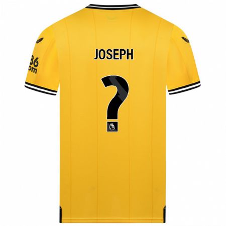 Kandiny Lapset Joseph Joseph #0 Keltainen Kotipaita 2023/24 Lyhythihainen Paita T-Paita