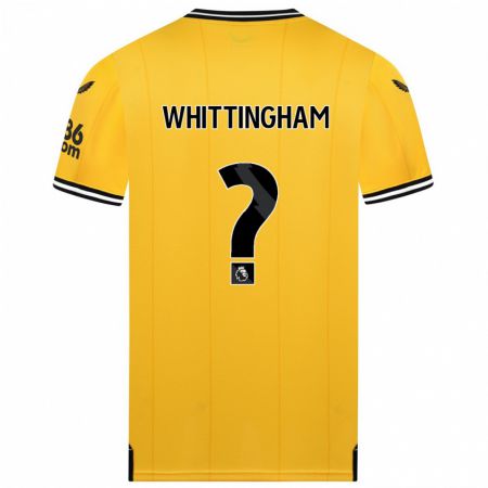Kandiny Lapset Matthew Whittingham #0 Keltainen Kotipaita 2023/24 Lyhythihainen Paita T-Paita