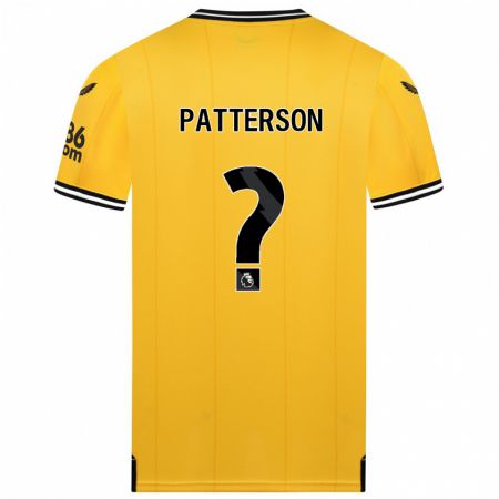Kandiny Lapset Lennon Patterson #0 Keltainen Kotipaita 2023/24 Lyhythihainen Paita T-Paita
