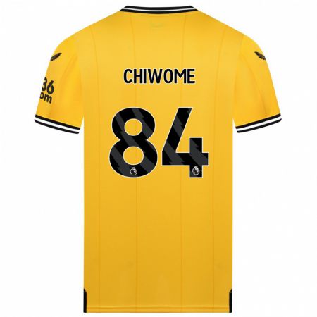 Kandiny Lapset Leon Chiwome #84 Keltainen Kotipaita 2023/24 Lyhythihainen Paita T-Paita