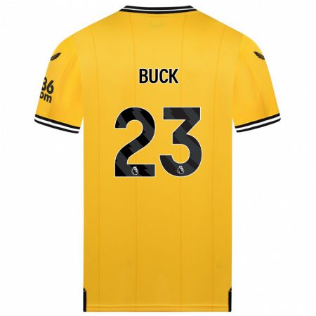 Kandiny Lapset Alex Buck #23 Keltainen Kotipaita 2023/24 Lyhythihainen Paita T-Paita