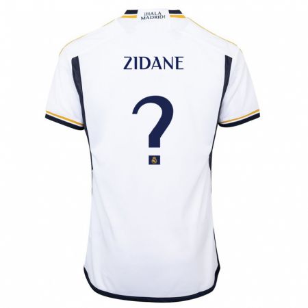 Kandiny Lapset Elyaz Zidane #0 Valkoinen Kotipaita 2023/24 Lyhythihainen Paita T-Paita