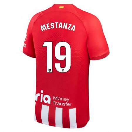 Kandiny Lapset Alejandro Mestanza #19 Punainen Valkoinen Kotipaita 2023/24 Lyhythihainen Paita T-Paita