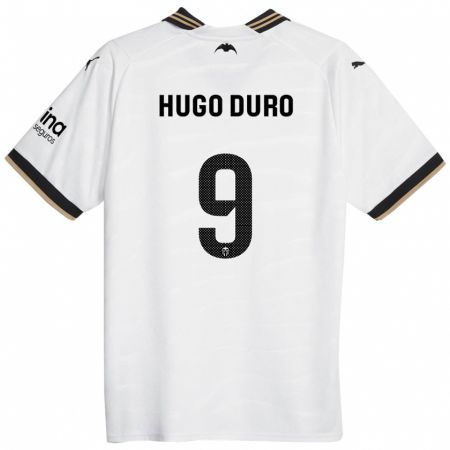 Kandiny Lapset Hugo Duro #9 Valkoinen Kotipaita 2023/24 Lyhythihainen Paita T-Paita