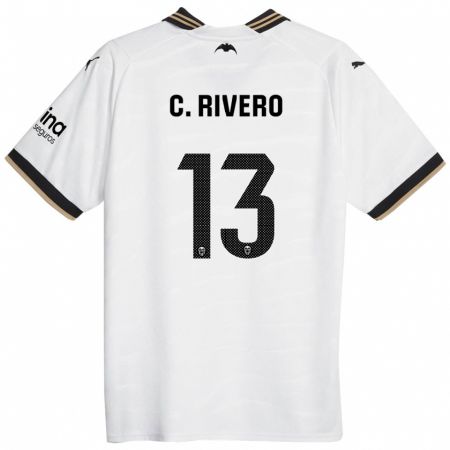 Kandiny Lapset Cristian Rivero #13 Valkoinen Kotipaita 2023/24 Lyhythihainen Paita T-Paita