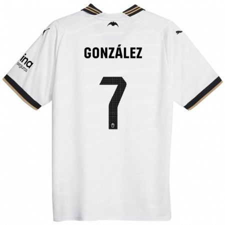 Kandiny Lapset Hugo González #7 Valkoinen Kotipaita 2023/24 Lyhythihainen Paita T-Paita