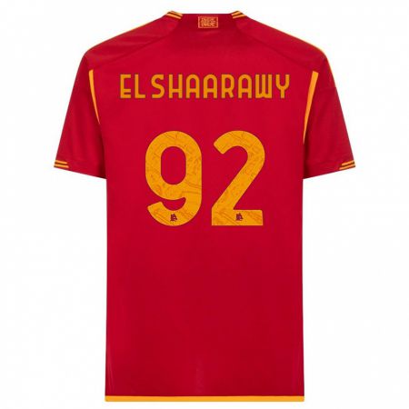 Kandiny Lapset Stephan El Shaarawy #92 Punainen Kotipaita 2023/24 Lyhythihainen Paita T-Paita