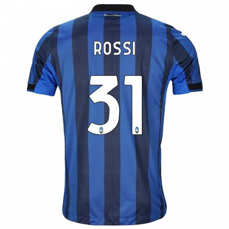 Kandiny Lapset Francesco Rossi #31 Musta Sininen Kotipaita 2023/24 Lyhythihainen Paita T-Paita