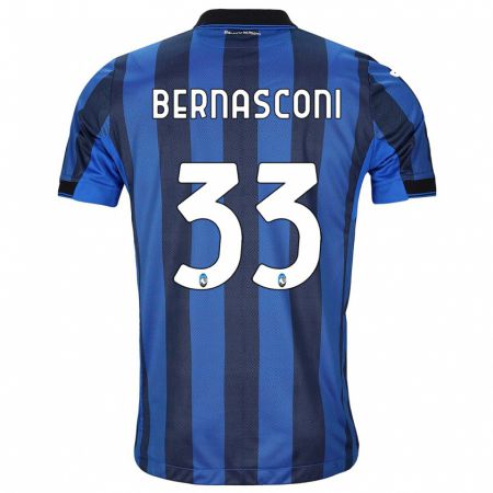 Kandiny Lapset Lorenzo Bernasconi #33 Musta Sininen Kotipaita 2023/24 Lyhythihainen Paita T-Paita