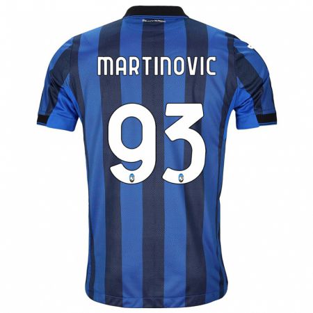 Kandiny Lapset Melania Martinovic #93 Musta Sininen Kotipaita 2023/24 Lyhythihainen Paita T-Paita