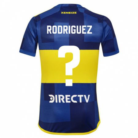 Kandiny Lapset Román Rodríguez #0 Tummansininen Keltainen Kotipaita 2023/24 Lyhythihainen Paita T-Paita