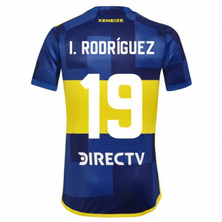 Kandiny Lapset Ignacio Rodríguez #19 Tummansininen Keltainen Kotipaita 2023/24 Lyhythihainen Paita T-Paita