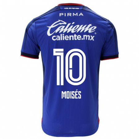 Kandiny Lapset Moisés Vieira #10 Sininen Kotipaita 2023/24 Lyhythihainen Paita T-Paita