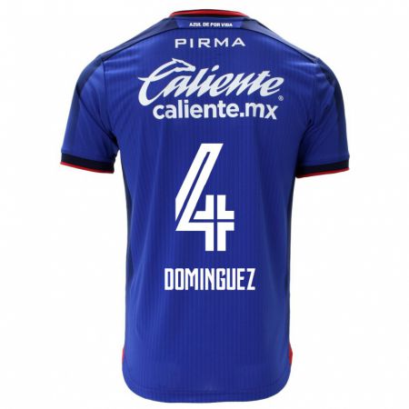 Kandiny Lapset Julio Cesar Dominguez #4 Sininen Kotipaita 2023/24 Lyhythihainen Paita T-Paita
