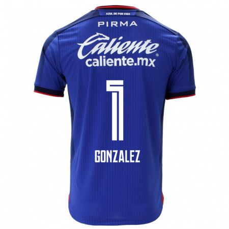 Kandiny Lapset Itzayana Gonzalez #1 Sininen Kotipaita 2023/24 Lyhythihainen Paita T-Paita