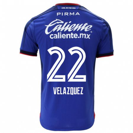 Kandiny Lapset Hireri Velazquez #22 Sininen Kotipaita 2023/24 Lyhythihainen Paita T-Paita