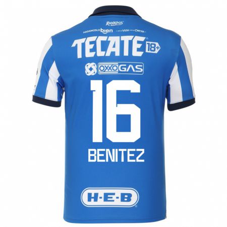 Kandiny Lapset Xanic Benitez #16 Sinivalkoinen Kotipaita 2023/24 Lyhythihainen Paita T-Paita