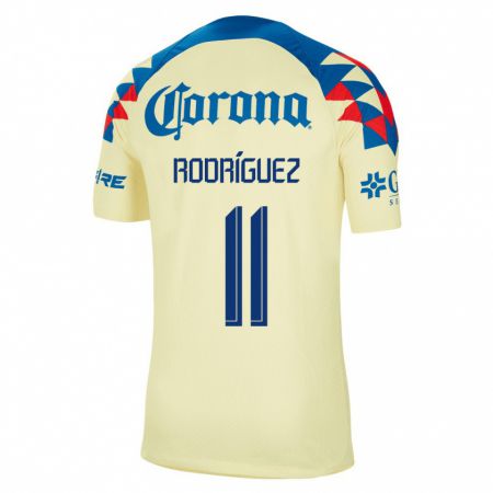 Kandiny Lapset Jonathan Rodríguez #11 Keltainen Kotipaita 2023/24 Lyhythihainen Paita T-Paita