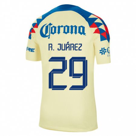Kandiny Lapset Ramón Juárez #29 Keltainen Kotipaita 2023/24 Lyhythihainen Paita T-Paita