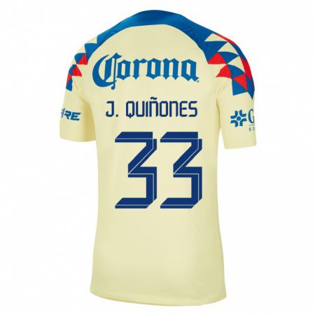 Kandiny Lapset Julián Quiñones #33 Keltainen Kotipaita 2023/24 Lyhythihainen Paita T-Paita