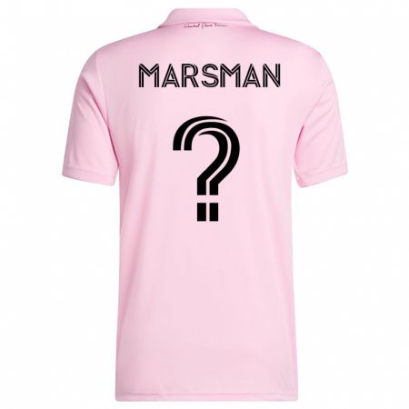 Kandiny Lapset Nick Marsman #0 Vaaleanpunainen Kotipaita 2023/24 Lyhythihainen Paita T-Paita