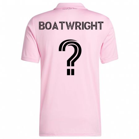Kandiny Lapset Israel Boatwright #0 Vaaleanpunainen Kotipaita 2023/24 Lyhythihainen Paita T-Paita