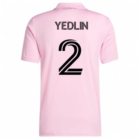 Kandiny Lapset Deandre Yedlin #2 Vaaleanpunainen Kotipaita 2023/24 Lyhythihainen Paita T-Paita