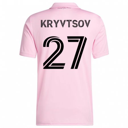 Kandiny Lapset Sergiy Kryvtsov #27 Vaaleanpunainen Kotipaita 2023/24 Lyhythihainen Paita T-Paita