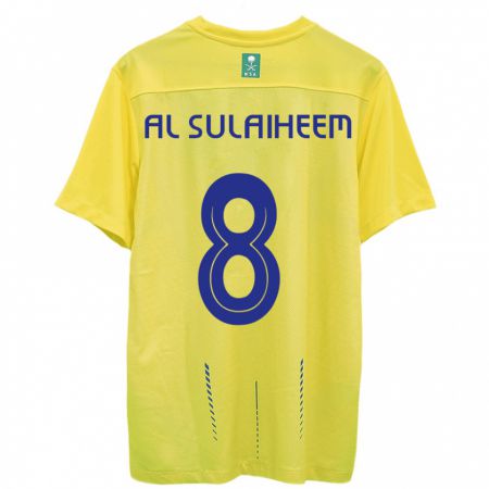 Kandiny Lapset Abdulmajeed Al-Sulaiheem #8 Keltainen Kotipaita 2023/24 Lyhythihainen Paita T-Paita