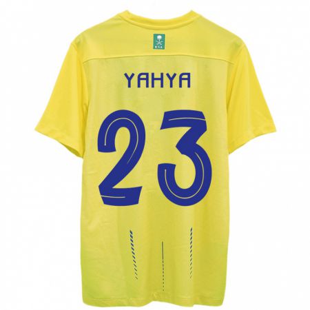 Kandiny Lapset Ayman Yahya #23 Keltainen Kotipaita 2023/24 Lyhythihainen Paita T-Paita