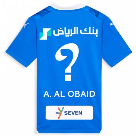 Kandiny Lapset Abdulrahman Al-Obaid #0 Sininen Kotipaita 2023/24 Lyhythihainen Paita T-Paita
