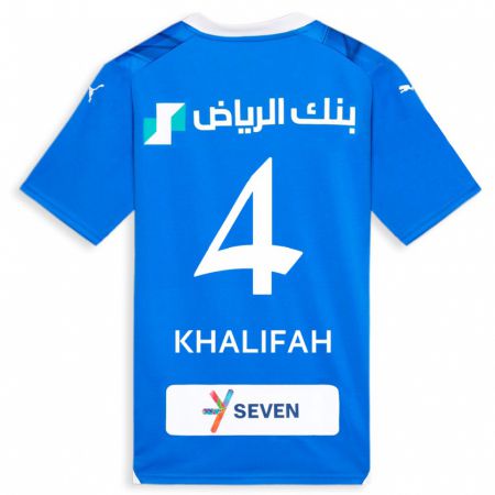 Kandiny Lapset Khalifah Al-Dawsari #4 Sininen Kotipaita 2023/24 Lyhythihainen Paita T-Paita