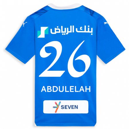 Kandiny Lapset Abdulelah Al-Malki #26 Sininen Kotipaita 2023/24 Lyhythihainen Paita T-Paita