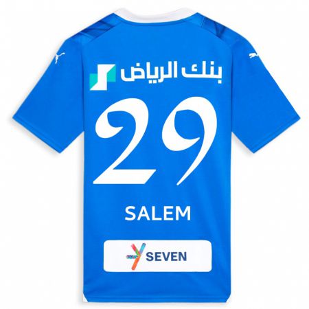 Kandiny Lapset Salem Al-Dawsari #29 Sininen Kotipaita 2023/24 Lyhythihainen Paita T-Paita