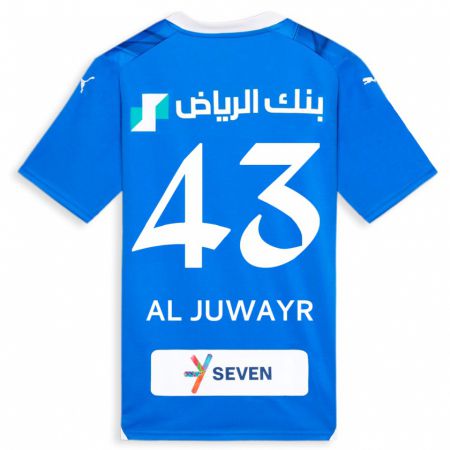 Kandiny Lapset Musab Al-Juwayr #43 Sininen Kotipaita 2023/24 Lyhythihainen Paita T-Paita