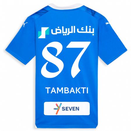 Kandiny Lapset Hassan Tambakti #87 Sininen Kotipaita 2023/24 Lyhythihainen Paita T-Paita