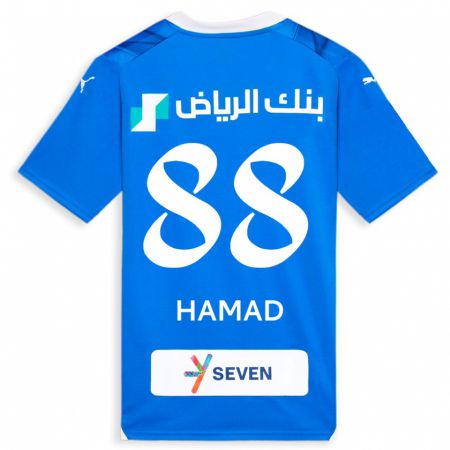 Kandiny Lapset Hamad Al-Yami #88 Sininen Kotipaita 2023/24 Lyhythihainen Paita T-Paita