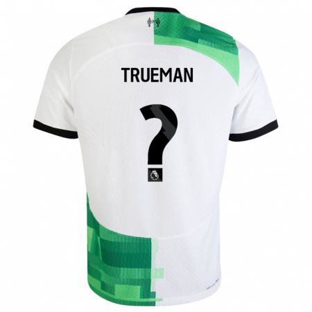 Kandiny Lapset Reece Trueman #0 Valkoinen Vihreä Vieraspaita 2023/24 Lyhythihainen Paita T-Paita