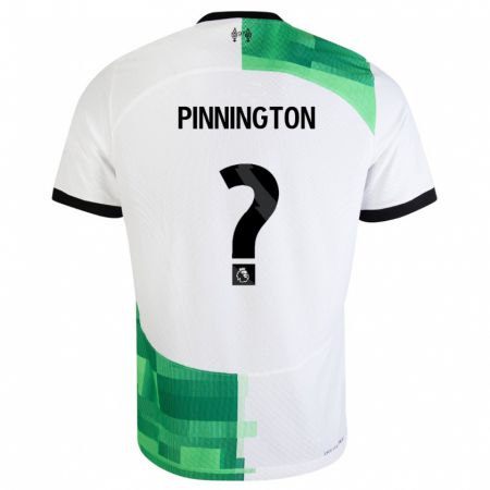 Kandiny Lapset Carter Pinnington #0 Valkoinen Vihreä Vieraspaita 2023/24 Lyhythihainen Paita T-Paita