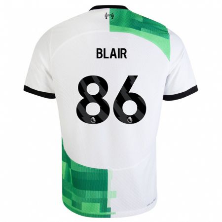 Kandiny Lapset Harvey Blair #86 Valkoinen Vihreä Vieraspaita 2023/24 Lyhythihainen Paita T-Paita