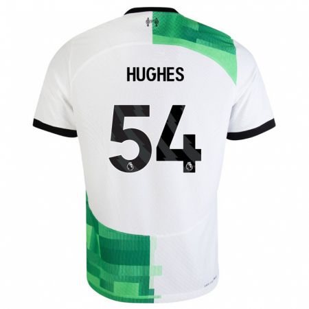 Kandiny Lapset Liam Hughes #54 Valkoinen Vihreä Vieraspaita 2023/24 Lyhythihainen Paita T-Paita