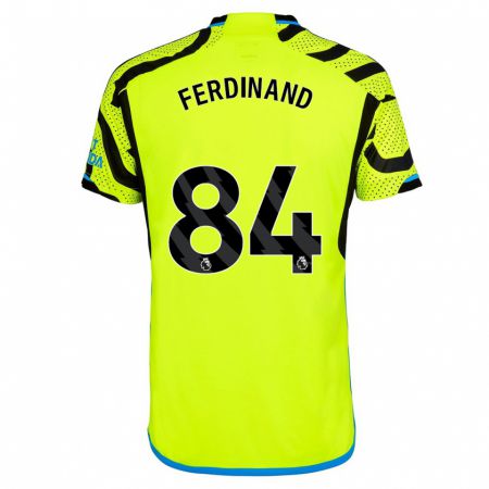 Kandiny Lapset Seb Ferdinand #84 Keltainen Vieraspaita 2023/24 Lyhythihainen Paita T-Paita