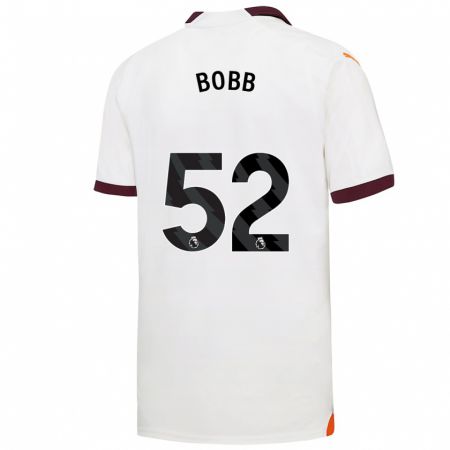 Kandiny Lapset Oscar Bobb #52 Valkoinen Vieraspaita 2023/24 Lyhythihainen Paita T-Paita
