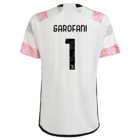 Kandiny Lapset Giovanni Garofani #1 Valkoinen Pinkki Vieraspaita 2023/24 Lyhythihainen Paita T-Paita