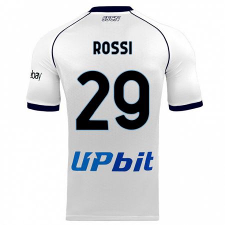 Kandiny Lapset Francesco Rossi #29 Valkoinen Vieraspaita 2023/24 Lyhythihainen Paita T-Paita