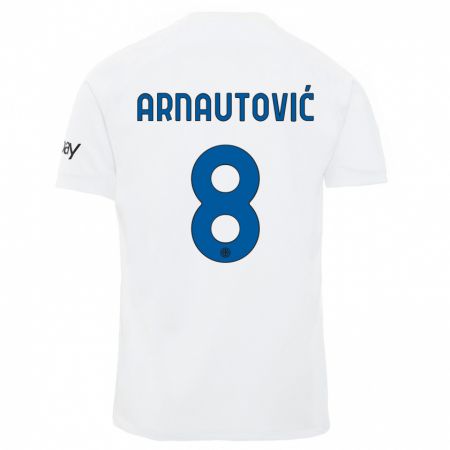 Kandiny Lapset Marko Arnautovic #8 Valkoinen Vieraspaita 2023/24 Lyhythihainen Paita T-Paita